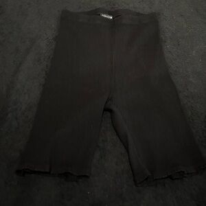 Fashion Nova Black Ribbed Fabric